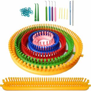 Sada pletacích doplnkov Alimelt, plast/kov, viacfarebná, 20 kusov 125326072 - Háčkovacie ihlice