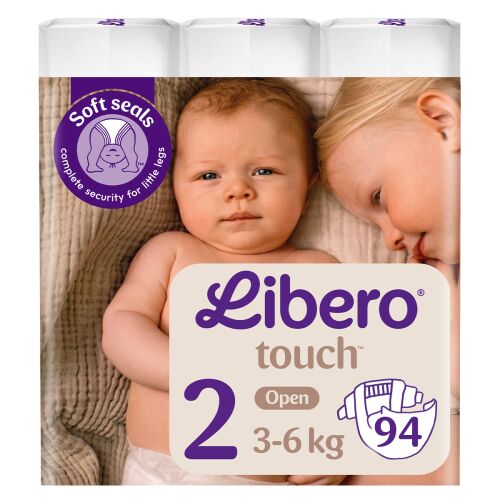 Libero Touch Windeln 3-6kg Neugeborene 2 (94 Stck.) 141213298