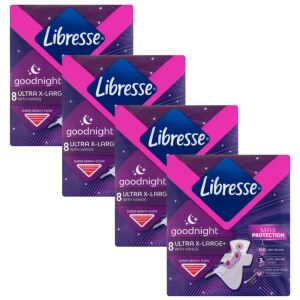 Libresse ultra extra winged night санитарна салфетка 4x8pcs 125324745