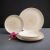 Ambition Playa beige dinnerware set with flower