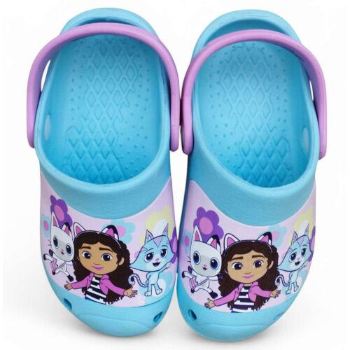 Netflix Gabby's Dollhouse plave dječje klompe, prednji pogled