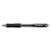 UNI Laknock SN-100 black ballpoint pen, 0.3mm line width, transparent barrel