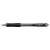 UNI Laknock SN-100 black ballpoint pen, 0.3mm line width, transparent barrel