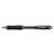 UNI Laknock SN-100 black ballpoint pen, 0.3mm line width, transparent barrel
