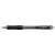 UNI Laknock SN-100 black ballpoint pen, 0.3mm line width, transparent barrel