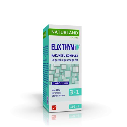 Naturland Elix Thymi kakukkfű komplex 3 az 1-ben 150 ml a légúti egészségért - Köhögés és megfázás elleni készítmény