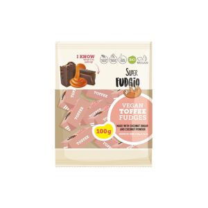 Super fudgio bio vegán karamella toffee 100 g 125341883 - Cukorka