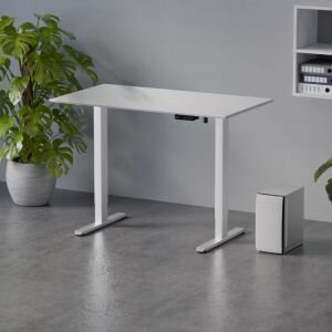 Elektromosan állítható magasságú íróasztal 120x67cm fehér | LVN System Control Flex+