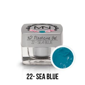 3D Plasticine Gel - 22 - Sea Blue - 3,5g 125346244 - Umelý gél na nechty