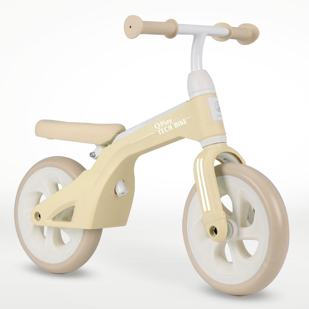QPLAY futóbicikli Tech Cream, kor 2-4 év, 30 kg-ig