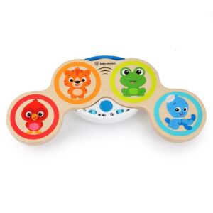 Baby Einstein Magic Touch Drum, a wooden musical toy for babies and toddlers, featuring animal characters and touch-sensitive drums - Developmental Toy for Baby