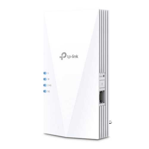 TP-Link RE500X Wi-Fi 6 Range Extender, dvojpásmový, biely