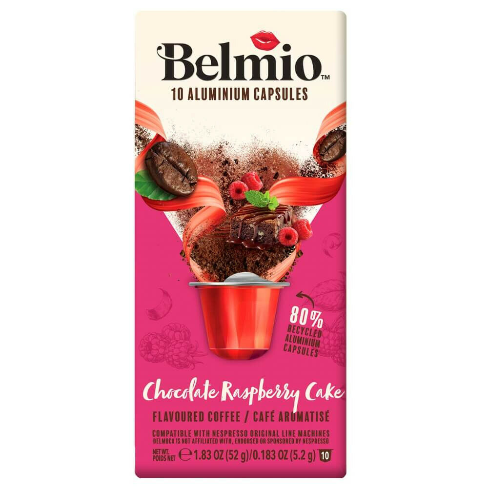 Belmio Café Raspberry kávékapszula, 10 db/dobozos kiszerelésben
