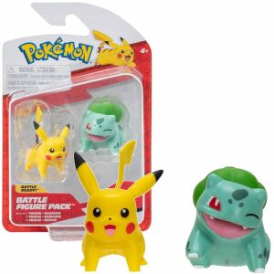 Pokémon 2 db-os figura - Bulbasaur, Pikachu