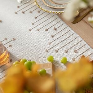 2 Stück lange Tischläufer aus Naturmaterial 125351927 - Wandpaneele & Wandaufkleber, Teppiche und Tischdecken