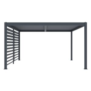 G21 Pergola Oldalfal - Állítható Lamellák - 3,7x2,2 m 125357024 - Pergola