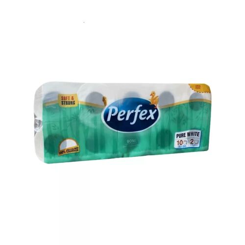 Perfex Boni 2 rétegű toalettpapír, 10 tekercs, 100% cellulóz