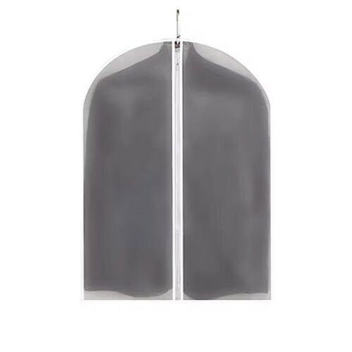 5 db-os KipHome cipzáras tárolótáska ruhákhoz, védő, utazáshoz, nem szőtt, porálló, 60x80 cm, átlátszó-fehér