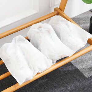 50 db-os cipőtároló táska készlet, KipHome, Védő, Utazáshoz, Nem szőtt, Porálló, Napvédő, Sárgásgátló, 38x32 cm, Közepes méretű, Átlátszó