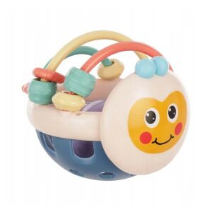 Jucarie Minge pentru Bebelusi, KipHome, pentru Dentitie, Interactiva, 0-12 Luni, Roz-Multicolor 125362379 - Flippy