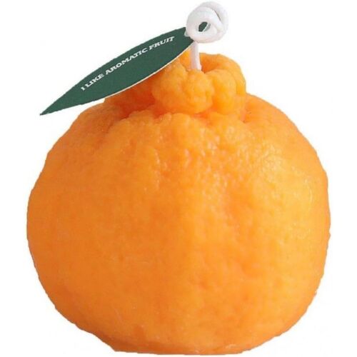 Illatos gyertya, KipHome, Kis narancssárga modell, égési idő 10 óra, 140 g, 7 x 7 cm, narancs illat, narancs 125362415