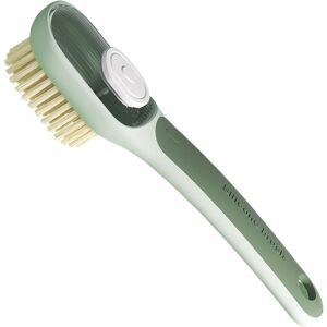 2 az 1-ben többfunkciós kefe, KipHome, sűrű kefe/lánckefe, folyadéktartóval, hosszú nyél, 20,1 x 4,3 x 5 cm, zöld 125362573 - Cipőápolás