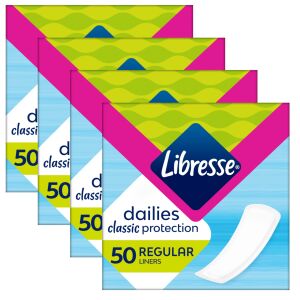 Libresse Dailies Classic Protection Regular Intímky, 4 balenia po 50 kusov - Libresse