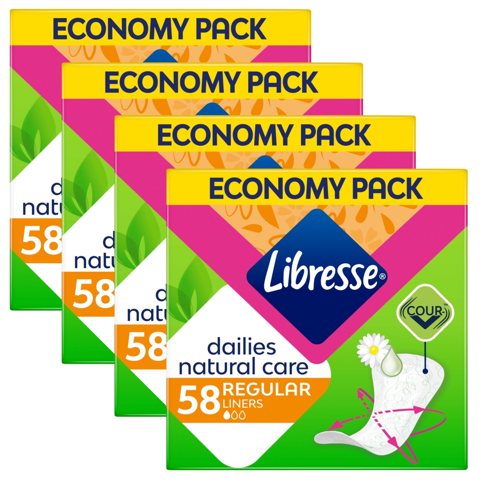 E-shop Libresse Dailies Natural Care čistiace vložky 4x58ks