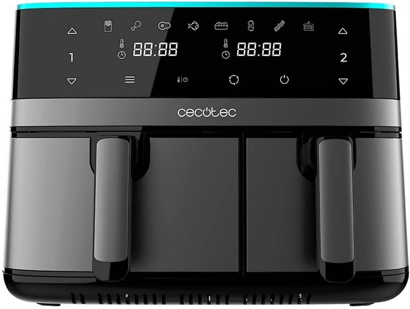 Cecotec 04954 Cecofry DuoSize 9000 Forrólevegős sütő, Fekete