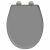 Felülnézet a vidaXL Szürke Duroplast WC ülőkéről