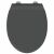 vidaXL Antracit Soft Close WC-ülőke zárt állapotban