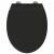 vidaXL Gyorsan Levehető WC Ülőke Fekete 45.5 x 37.5 x 3.8 cm Duroplast 125382737