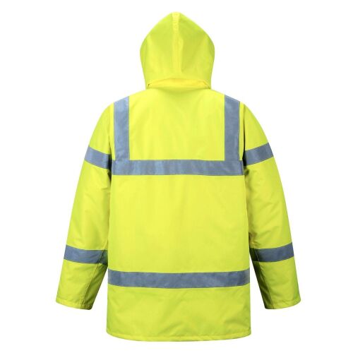 Portwest S460 Hi-Vis Traffic Safety Jacket, Sárga, Hátulnézet - Láthatósági ruházat