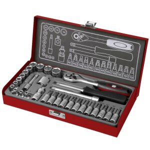 Fortum dugókulcs és bitkészlet 31 db 1/4"