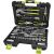 Extol 6598 Szerszámkészlet, 65db, 1/4"+3/8" CV, dugókulcsok, racsnis kar, fogók, csavarhúzók, villás kulcsok, BIT-ek 125389943