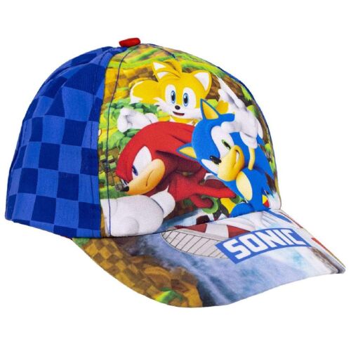 Șapcă de baseball Sonic the Hedgehog pentru copii, cu Sonic, Tails și Knuckles