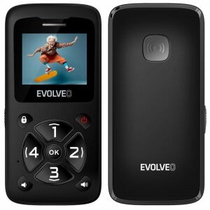 Evolveo EasyPhone ID EP400 Mobiltelefon, Fekete