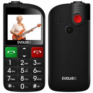 Evolveo EasyPhone FL DualSIM Mobiltelefon, Fekete