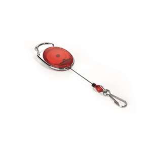 Durable red retractable badge reel with snap hook - Dressing Accessory