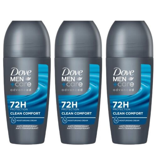 Dove Men+Care Clean Comfort Antiperspirant roll-on 3 komada
