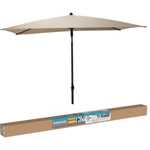 Téglalap alakú dönthető Balkon napernyő, 200 x 125 cm, beige