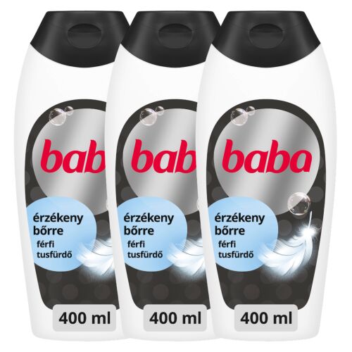 Baba 3in1 férfi Tusfürdő érzékeny bőrre 3x400ml 164056210 - Tusfürdő
