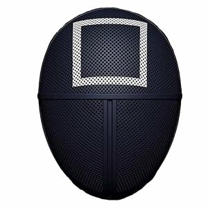 Set mit zwei Karnevalsmasken, Squid Game, Dreieck, Quadrat, Schwarz 125418587 - Kostüme für Erwachsene