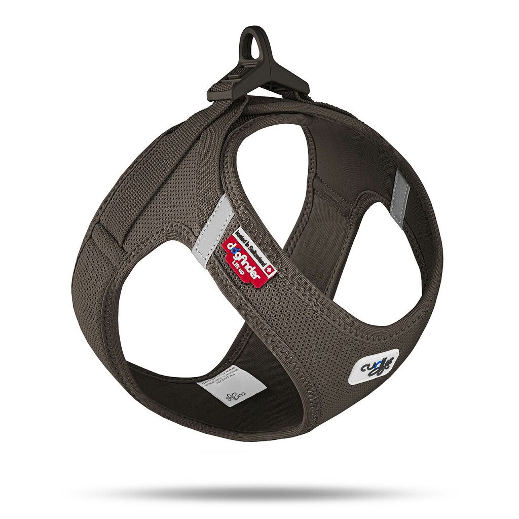 E-shop CURLI Postroj pre psa s prackou Air-Mesh Hnedý, S, 4-7 kg