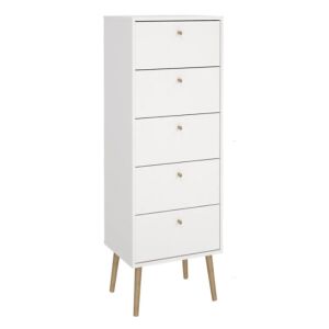 Komód hálószoba nappali bútor 120x50x30cm fehér KT-01