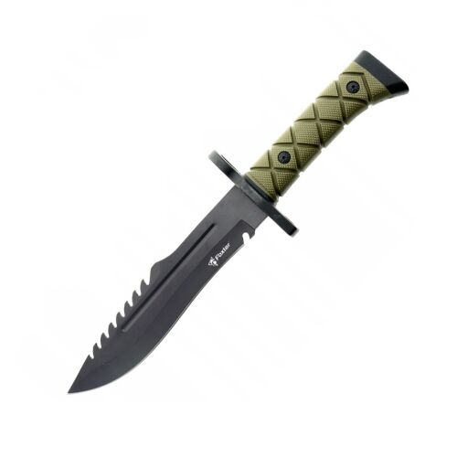 Foxter taktikai katonai kés, 34 cm, zöld