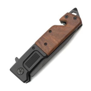 Cuțit de vânătoare Foxter pliabil, 23 cm, cu clip de centură, mâner ergonomic - Cuțite de vânătoare și de supraviețuire