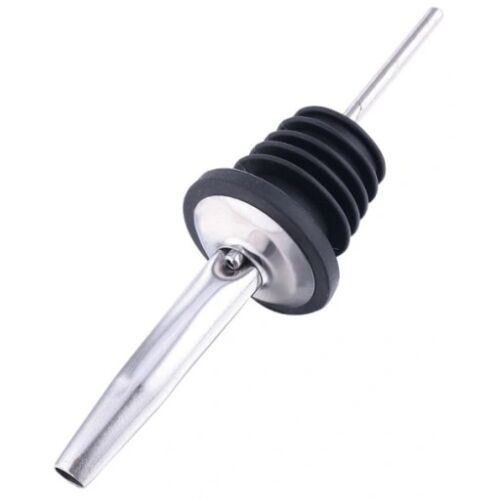 Csepegtető típusú adagolódugó italokhoz, 10,7 cm, acél és gumi, ezüst 125421496