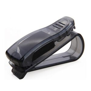 Autós szemüveg tartó, műanyag, fekete