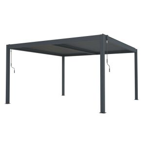 Bioklimatikus pergola G21 Austin 4x4 m, antracit színű alumínium 125423327 - Pergola
